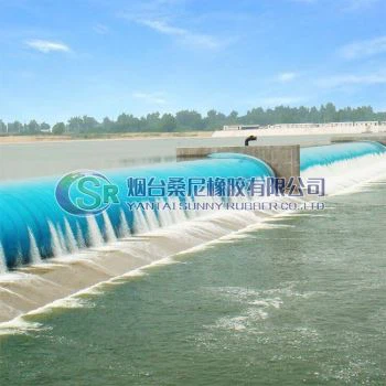 Baraj de cauciuc umplut cu aer